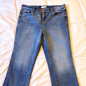 LOFT Vintage Straight womens ankle cropped jeans,